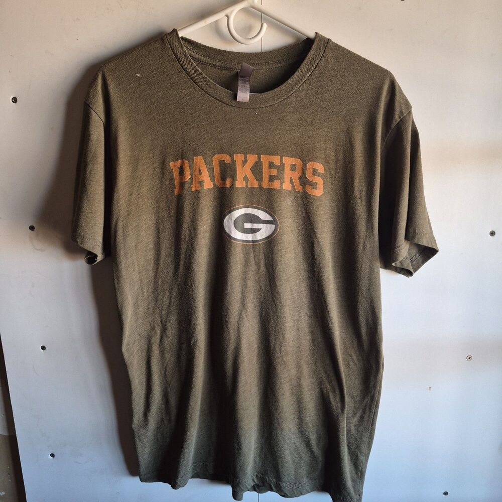 Next Level Apparel Green Bay Packers Football Tshirt Size L